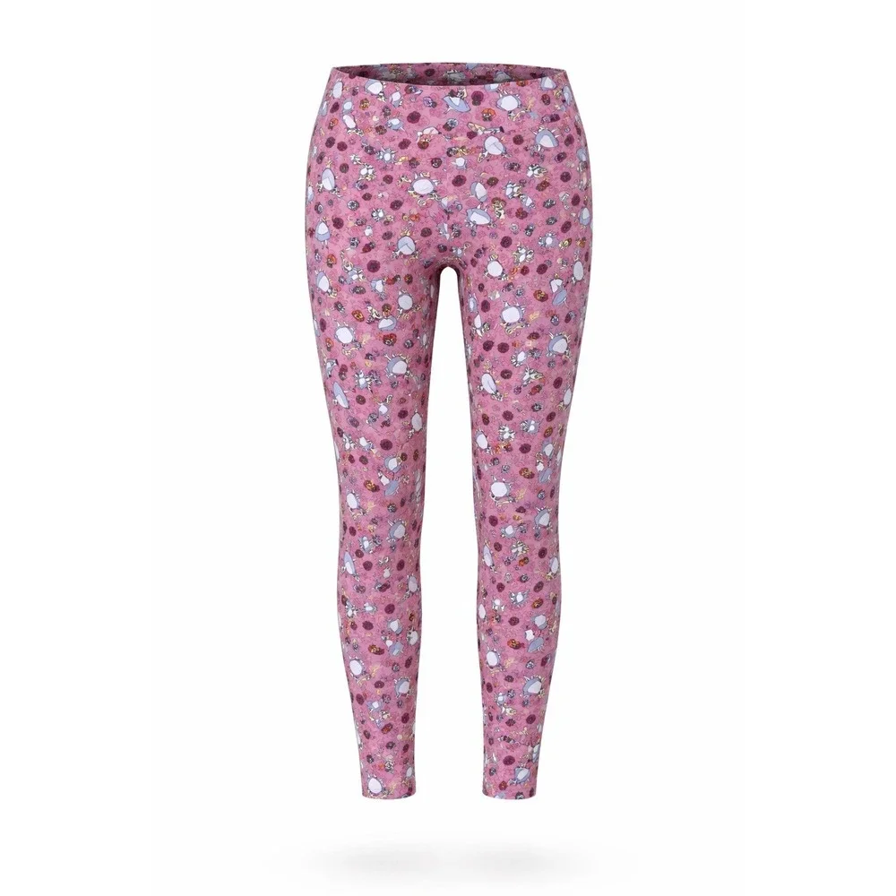 LuLaRoe Leggings Womens Tall & Curvy Disney Alice in Wonderland Pink Print JC016